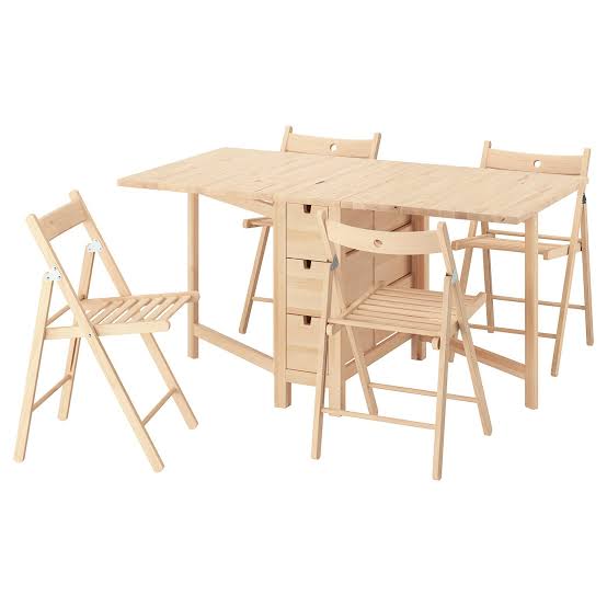Folding table and chairs rental in Dining and utility furniture category